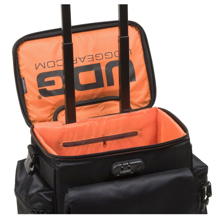 UDG Ultimate SlingBag Trolley Set DeLuxe Black, Orange inside MK2 (Without CD wallet 24)
