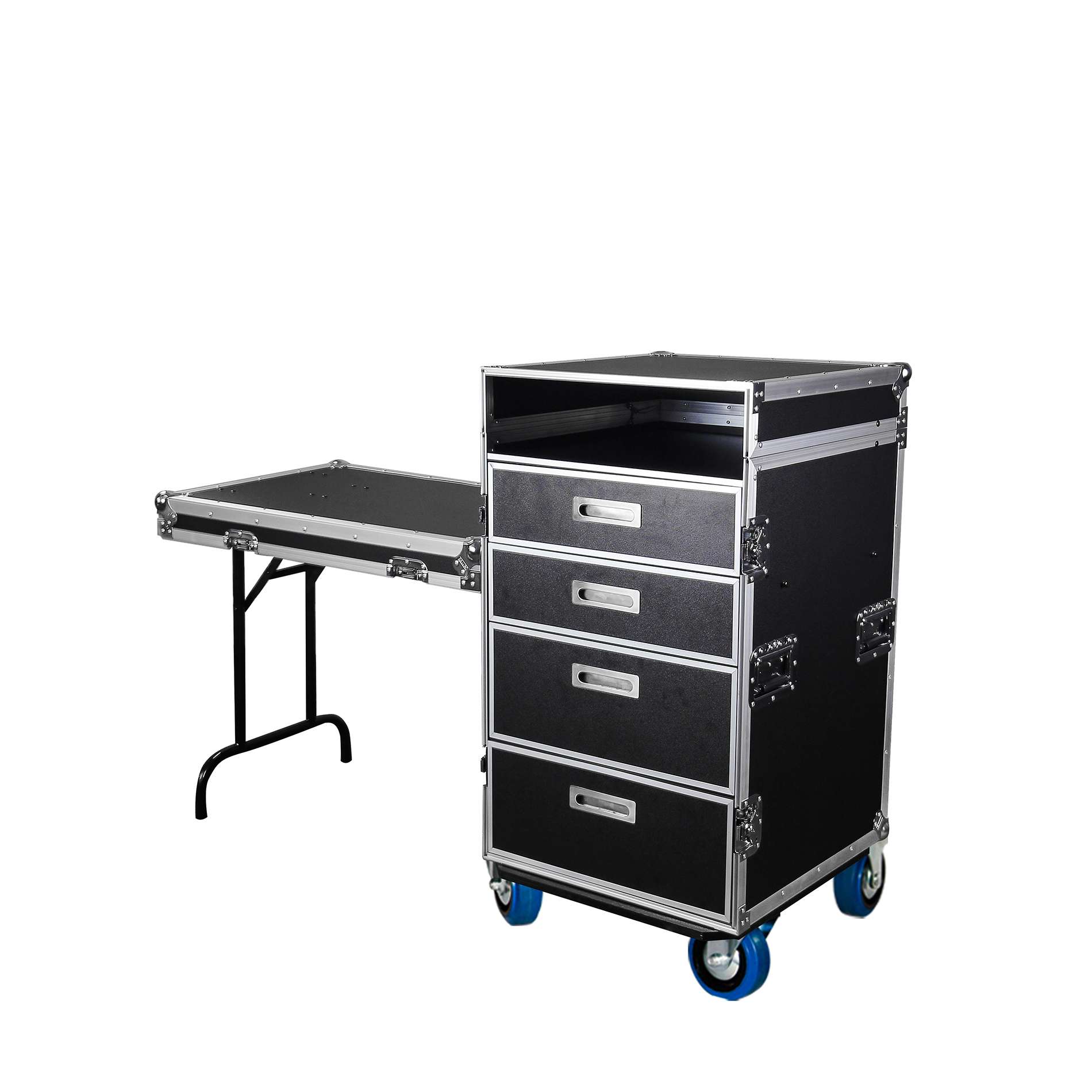 Power Dynamics F16U10T - Flightcase Avec Tables, 19" Avec Roulettes